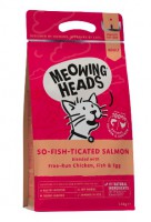 4公斤 Meowing Heads 卡通貓天然三文魚雞肉鮮魚成貓糧, 英國製造 - - 需要訂貨